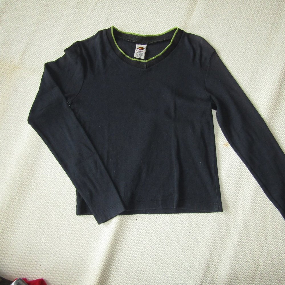 Womens Crop Top, Size M, Black